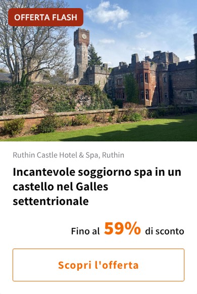 Incantevole soggiorno spa in un castello nel Galles settentrionale