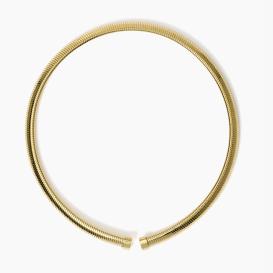 STYLE 13  Girocollo dorato con maglia tubogas