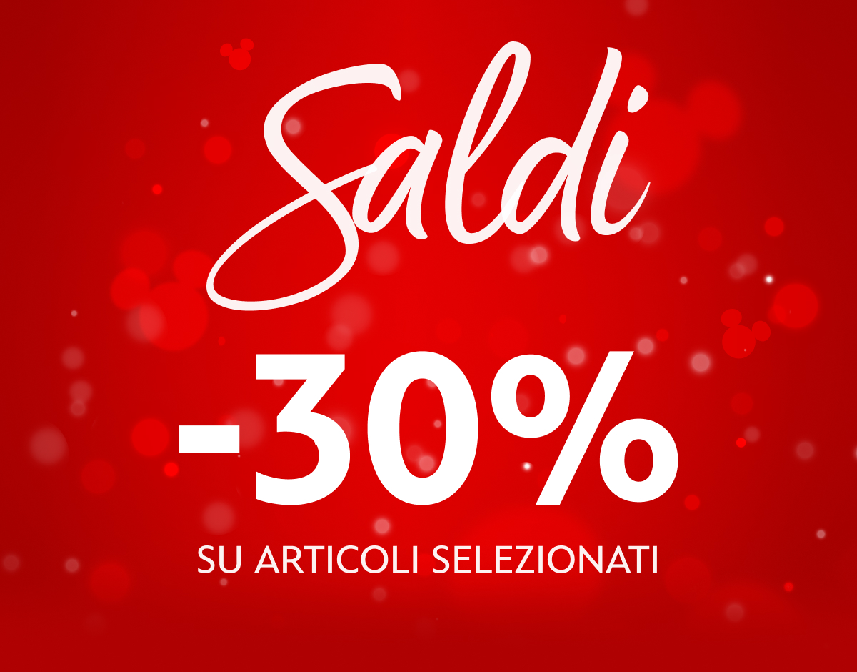 SALDI -30% SU ARTICOLI SELEZIONATI