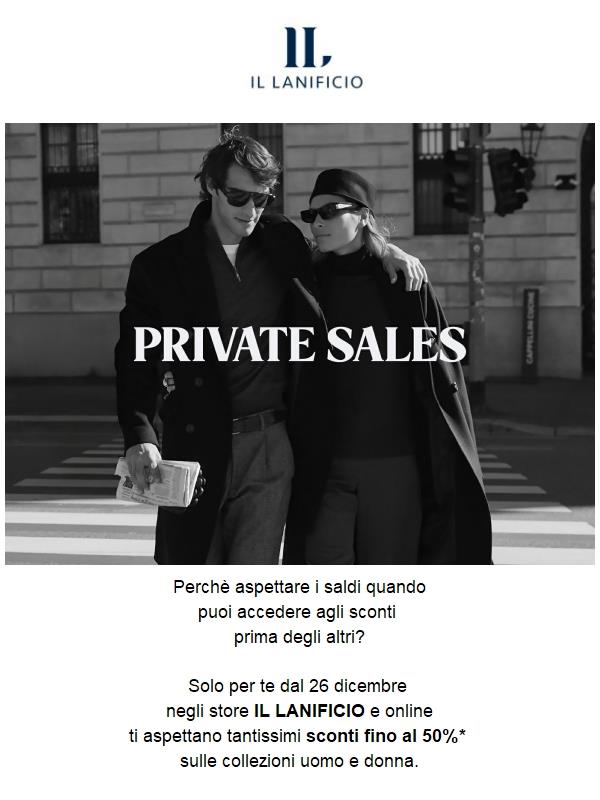 Private sales fino al 50%