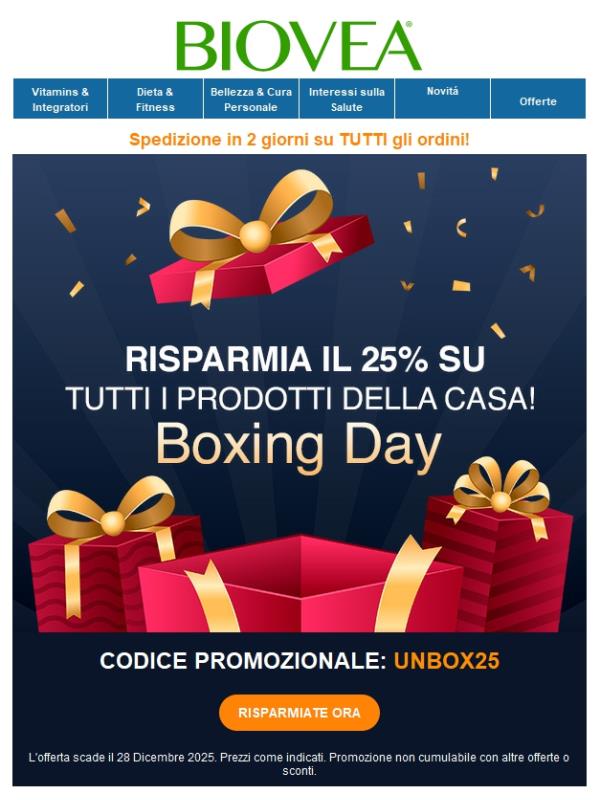 Offerte Straordinarie ti Aspettano per il Boxing Day!