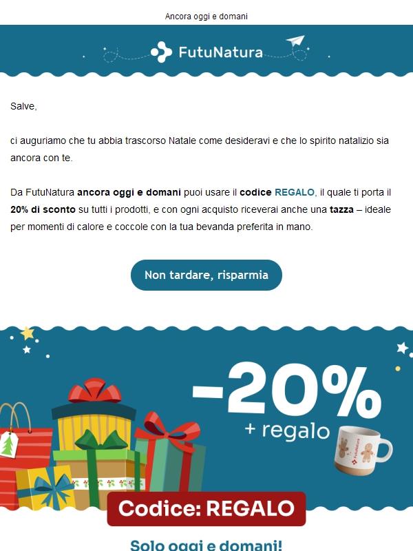 20% di sconto festivo ✨
