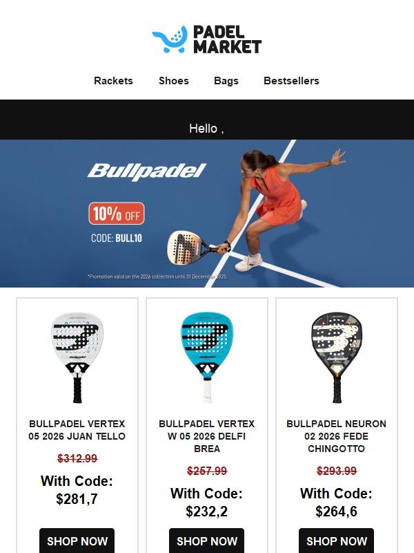 New padel rackets 2026 Discover the discounts!