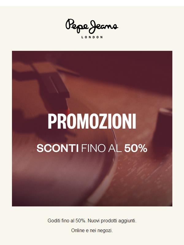 SECONDE PROMOZIONI I Sconti fino al 50%