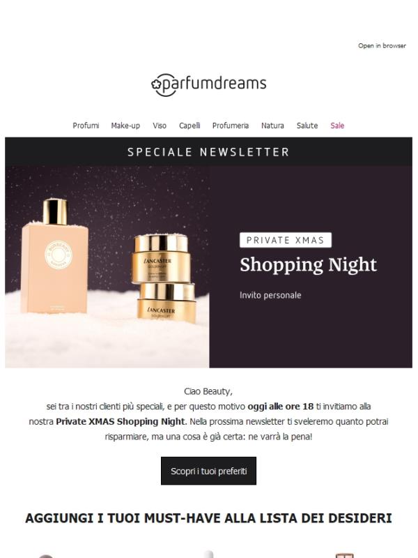 Private XMAS Shopping Night ✨ Il tuo accesso VIP