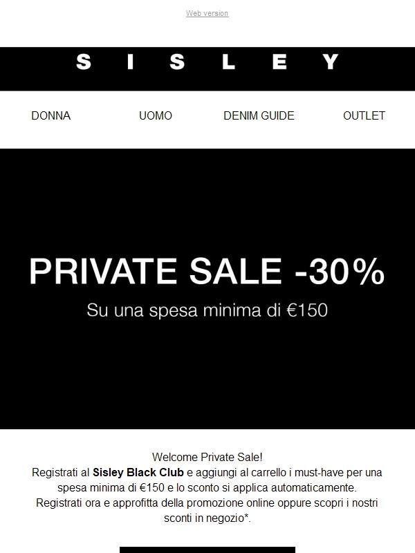 PRIVATE SALE | -30% solo per i membri del Sisley Black Club