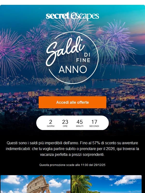 Super saldi di fine anno