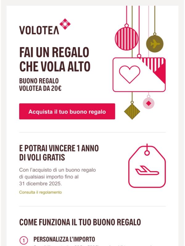 A Natale, regala nuove destinazioni 💌 ✈️