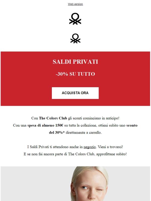 Iniziano i nostri Saldi Privati: -30% su tutto con The Colors Club!