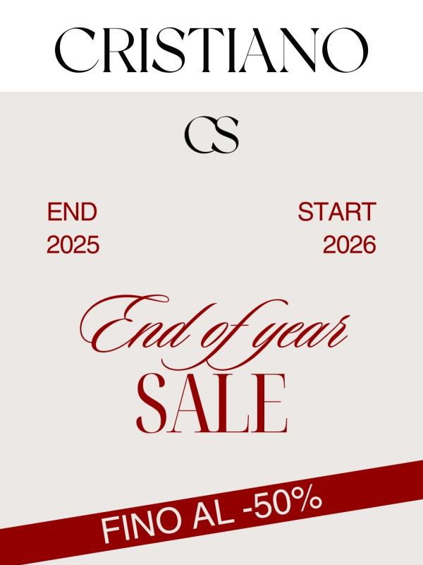 End of Year Sale ✨ Sconti fino al -50%