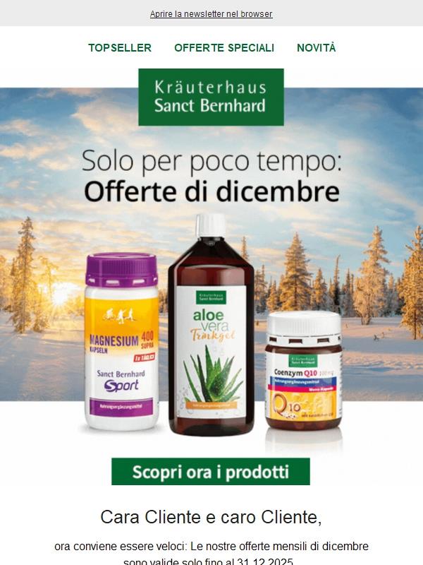Non perdete l'occasione: Offerte di dicembre ⏳