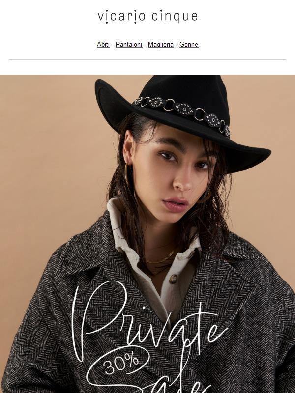 Private Sale: Inizia oggi