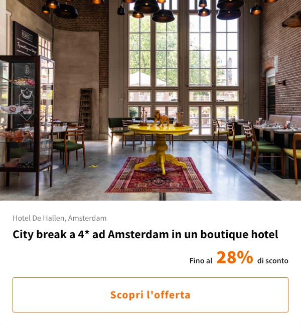 City break a 4* ad Amsterdam in un boutique hotel