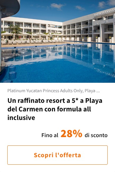 Un raffinato resort a 5* a Playa del Carmen con formula all inclusive