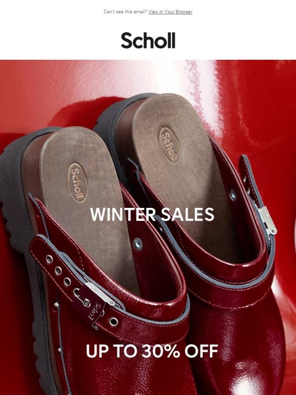 Winter Sales, up to 30% off