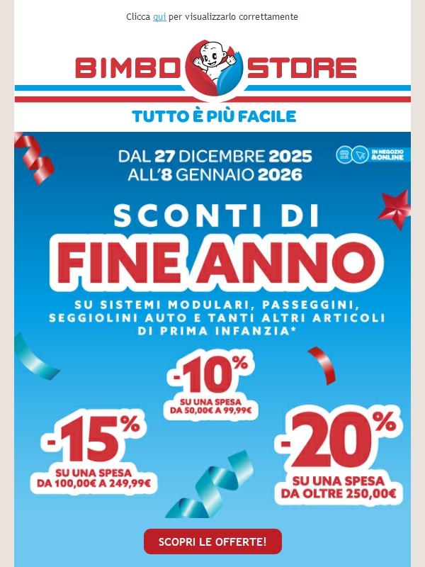 Volantino SCONTI DI FINE ANNO 🥂 e MELLIN DAY il 27.12!