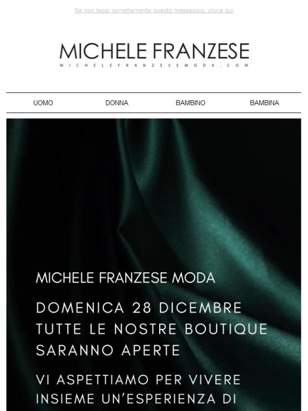 DOMENICA 28 DICEMBRE: SIAMO APERTI!🛍️