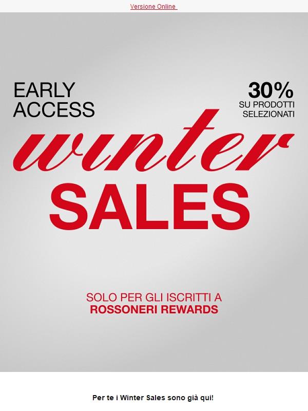 Winter Sales: accedi all'early access