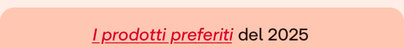 &bdquo;Testo su sfondo salmone: I prodotti preferiti del 2025.&ldquo;