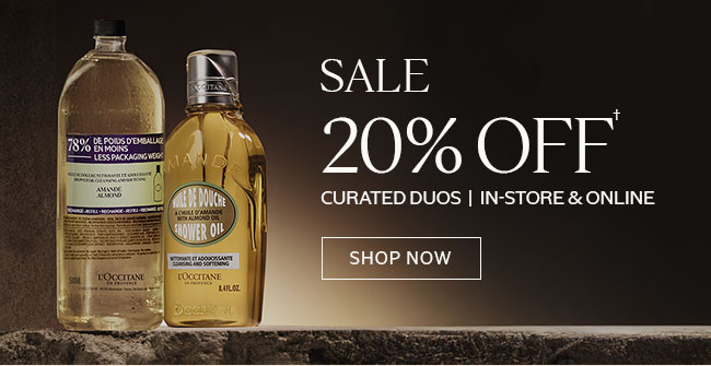 SALE | 20% OFF† CURATED DUOS | IN-STORE & ONLINE | SHOP NOW