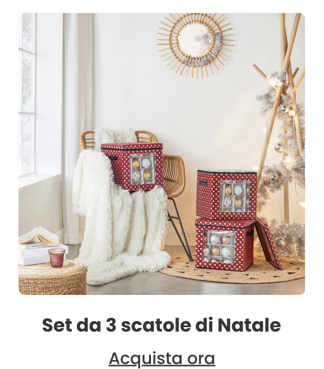 Set da 3 scatole di Natale