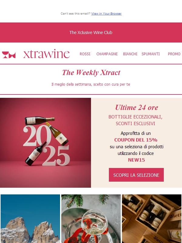 ULTIME 24 ORE | 15% di sconto per il tuo capodanno