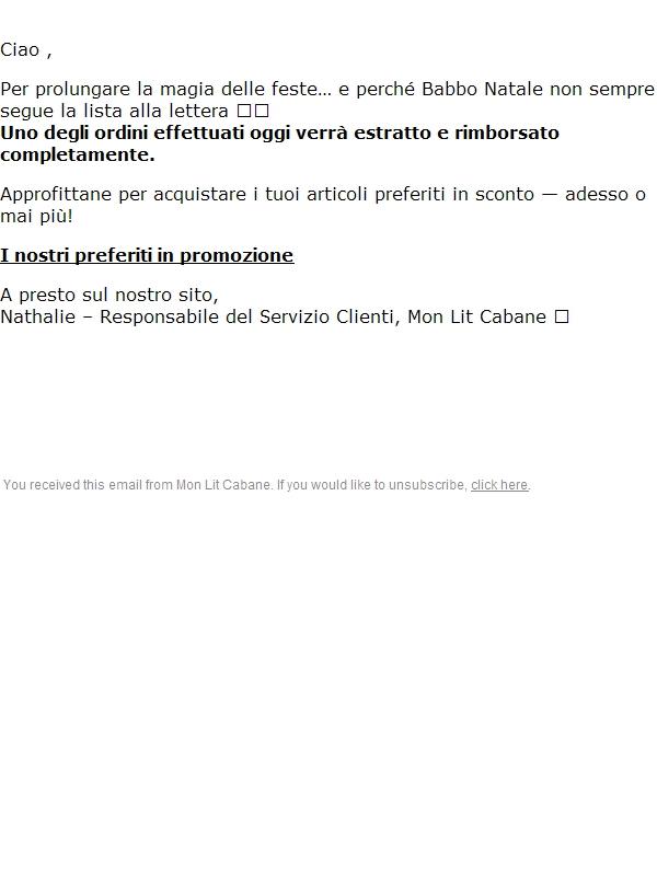 🎁 Il tuo ordine GRATIS