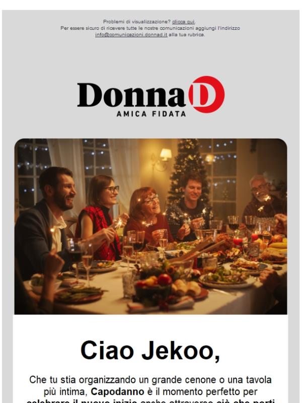 Cerchi idee per il Cenone di Capodanno? Ci pensa la tua Amica Fidata!