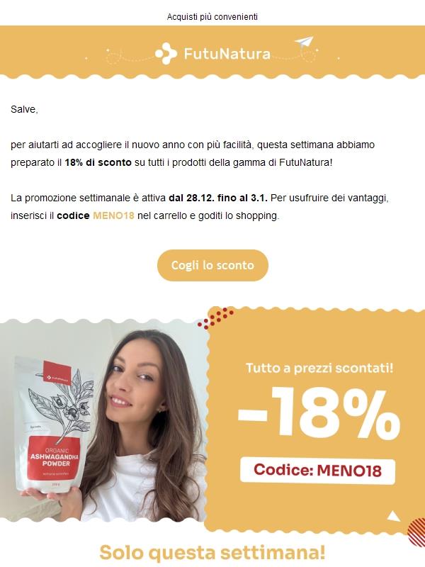 -18% su tutto 📢