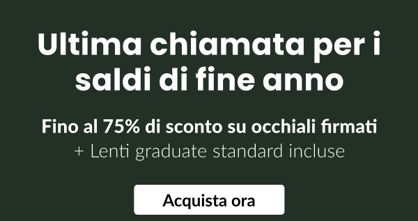 Fino al 75% di sconto su occhiali firmati