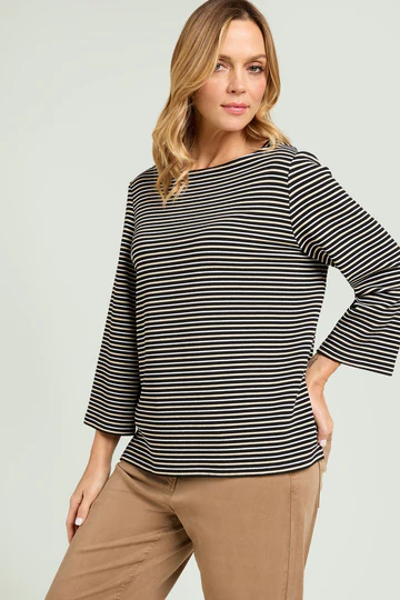 FELPA RIGATA IN JERSEY OTTOMAN