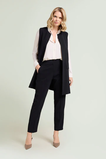 PANTALONI A SIGARETTA IN CREPE CADY