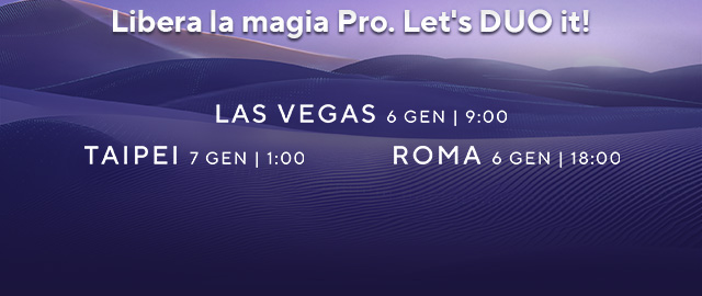 LAS VEGAS : Jan 6, 9am | TAIPEI : Jan 7, 1am | BERLIN : Jan 6, 6pm