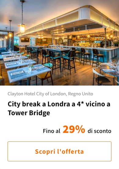 City break a Londra a 4* vicino a Tower Bridge