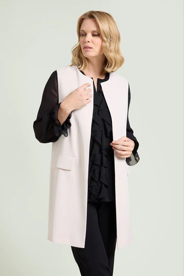 GILET IN CREPE CADY