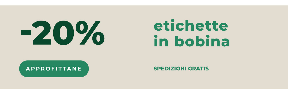 Etichette in bobina al -20%