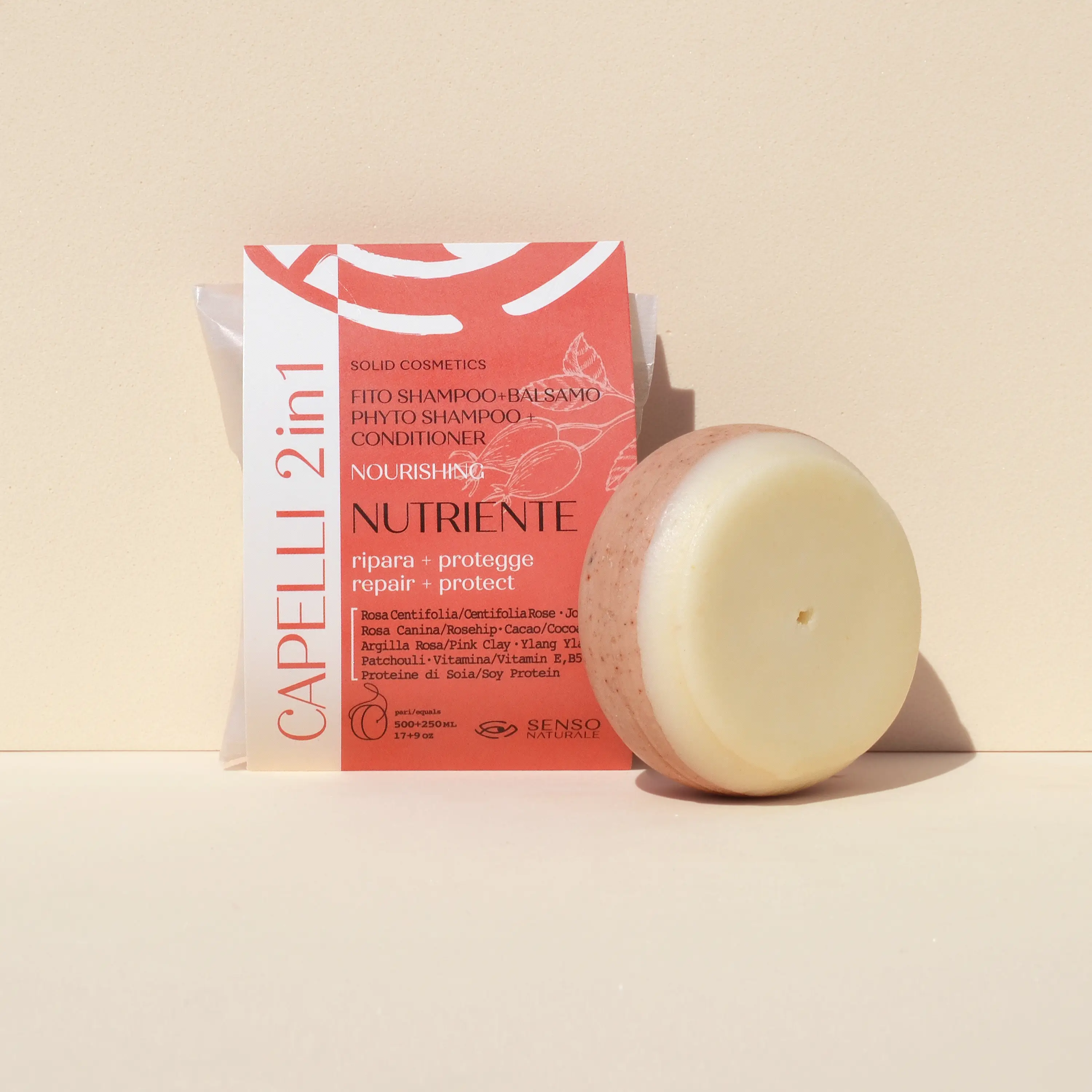 Image of Fito Shampoo e Balsamo Solido NUTRIENTE - 2 in 1 per Capelli Secchi