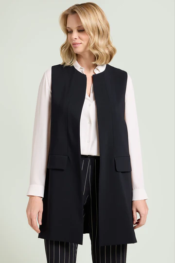 GILET IN CREPE CADY