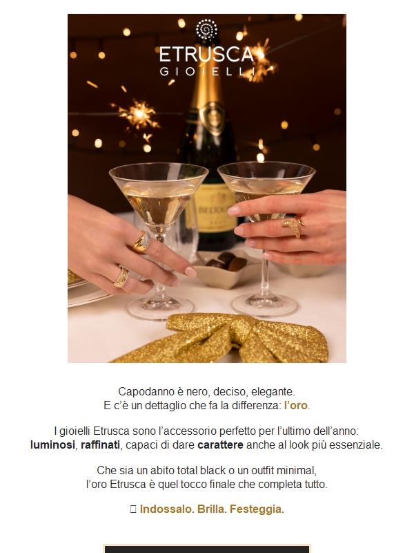 L'oro che accende il tuo capodanno