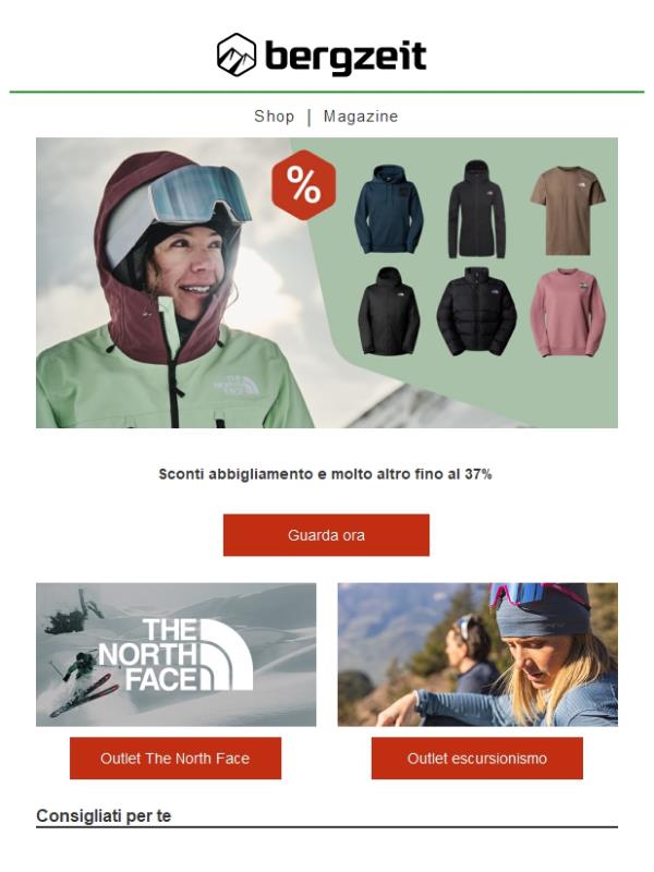 The North Face fino a -37%!