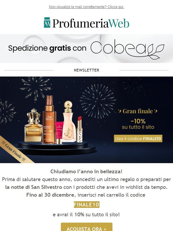✨ Ultimi giorni! -10% su tutto il sito