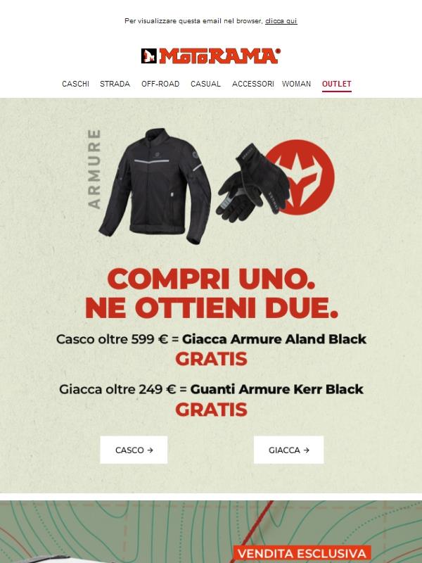 2x1. Giacca o guanti in omaggio con il tuo acquisto. Approfittane!