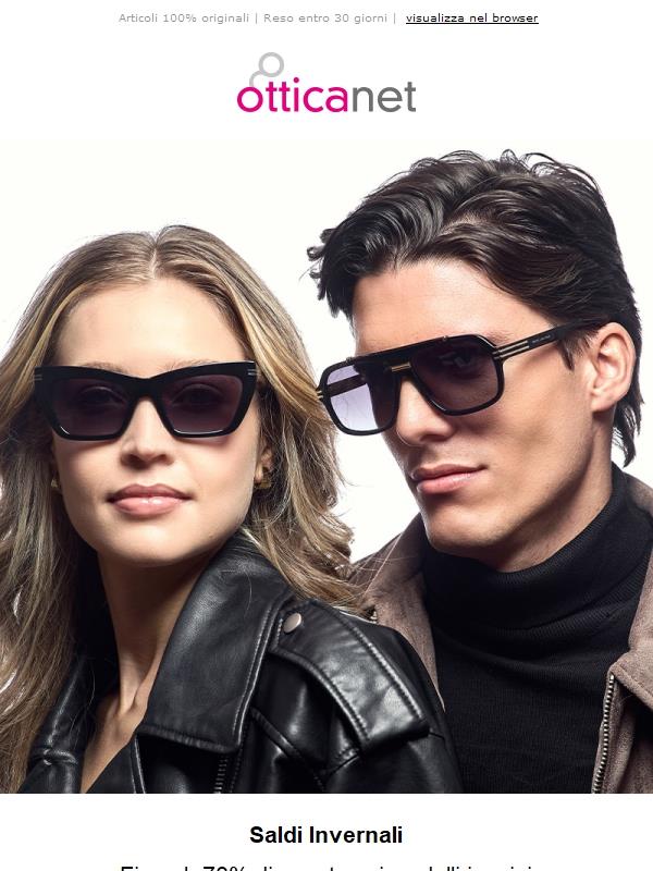Saldi Invernali ❄️ dal -35% al -70% sui tuoi occhiali preferiti