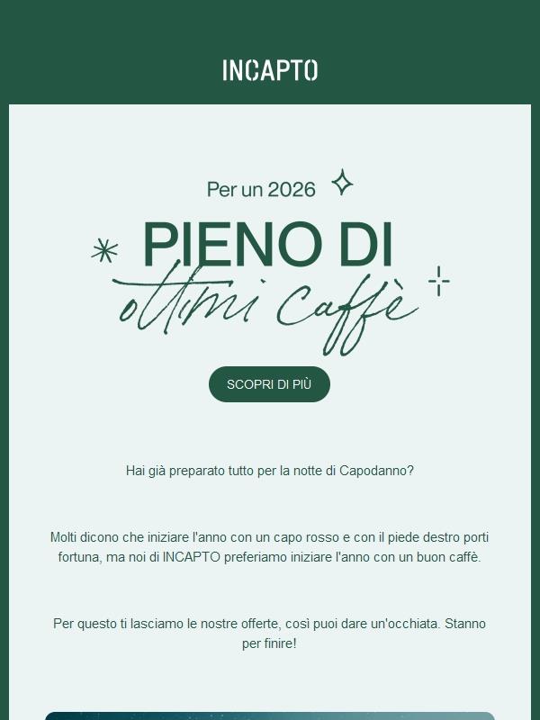 L'anno sta per iniziare e le nostre offerte stanno per finire ☕️