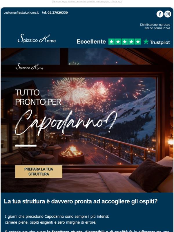 Tutto Pronto per Capodanno? ✨ Prepara la tua Struttura ❄️