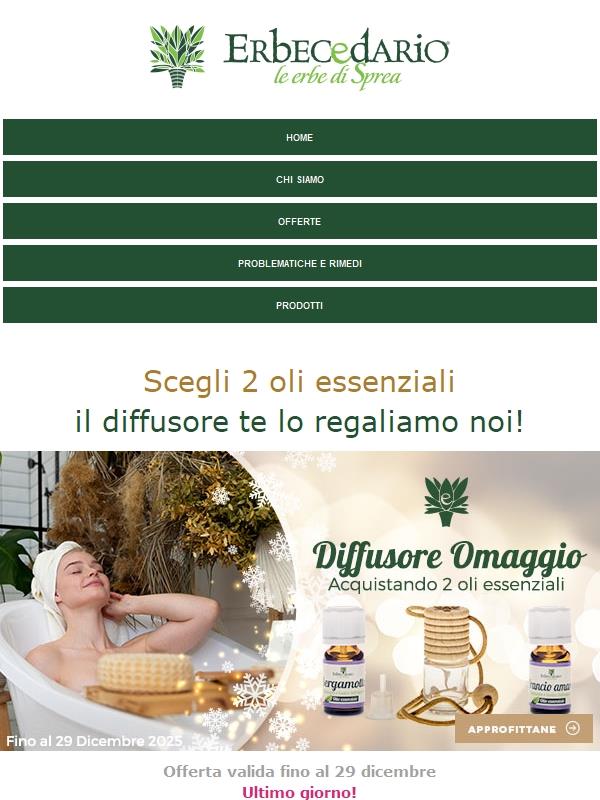 ⏰ Ultimo giorno per riempire la casa di profumo e benessere!