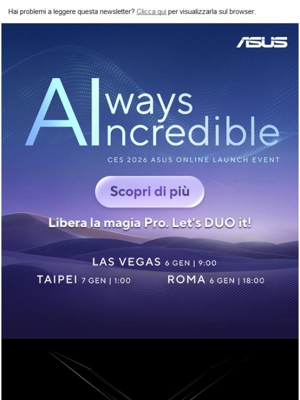 Ogni CES ASUS racconta un nuovo capitolo...