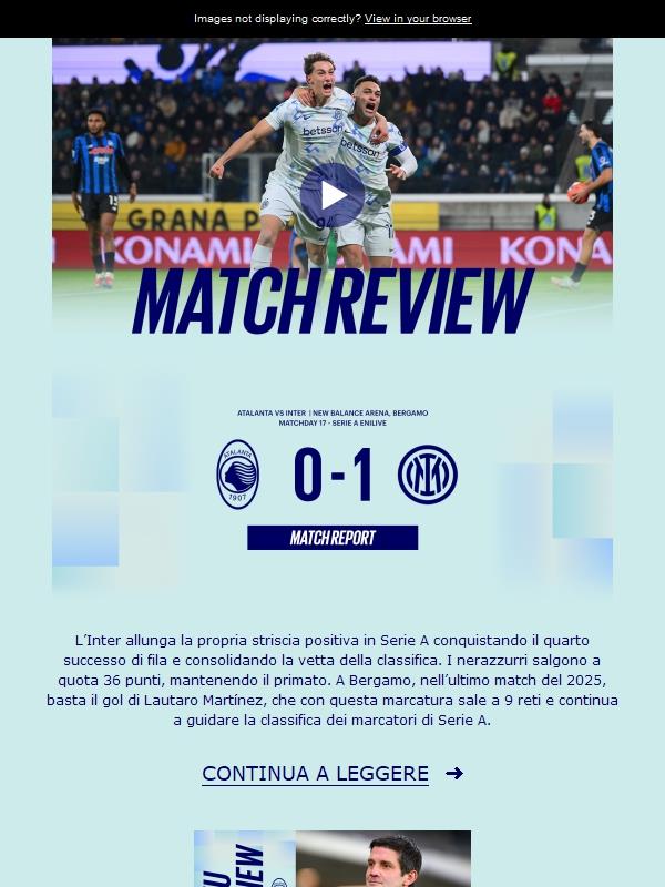 Match review, Atalanta-Inter 0-1 | Nel segno di Lautaro
