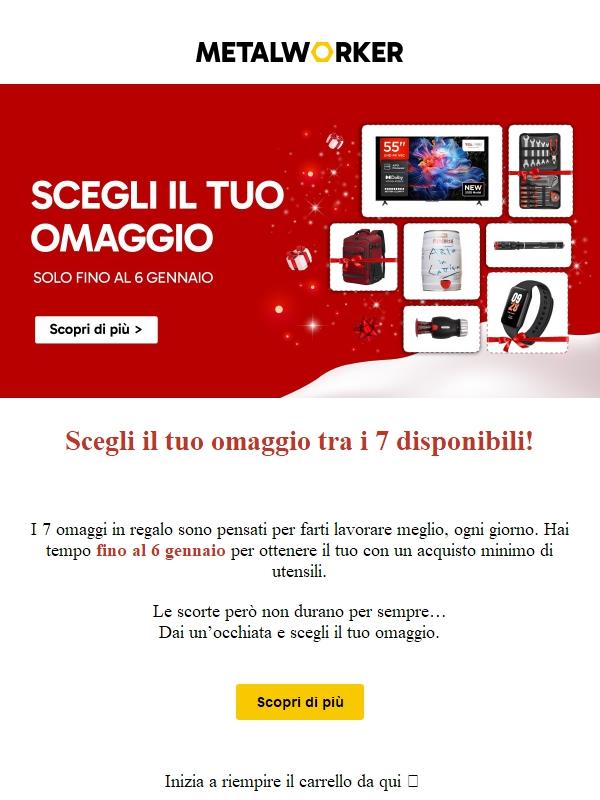 Ultimi giorni per ricevere il tuo omaggio (solo fino al 06/01!) 🎁