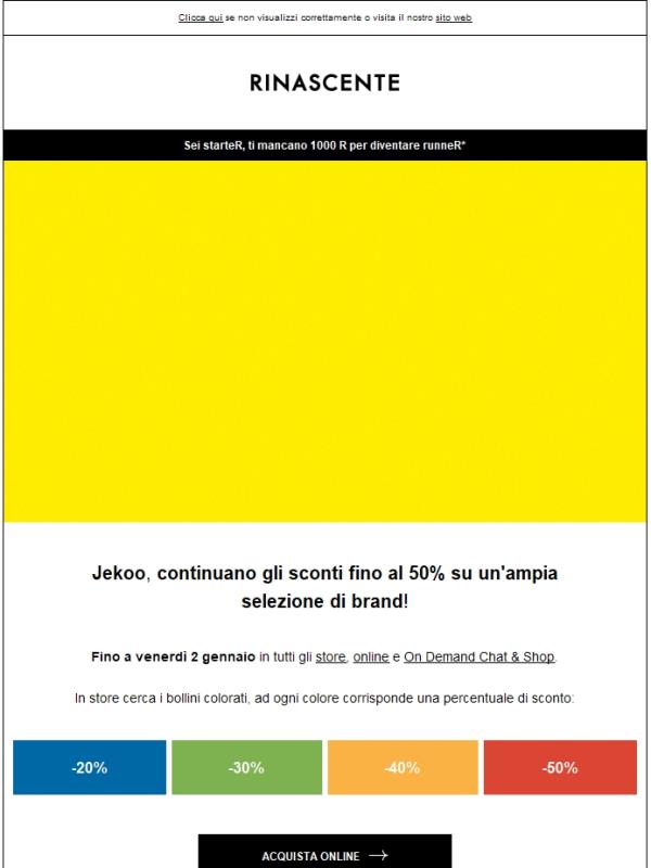 Sconti fino al 50%: la promozione continua